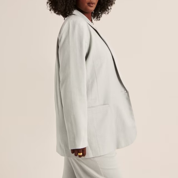 Abercrombie & Fitch Linen-Blend Shawl Collar Blazer – Size M - Picture 7 of 7